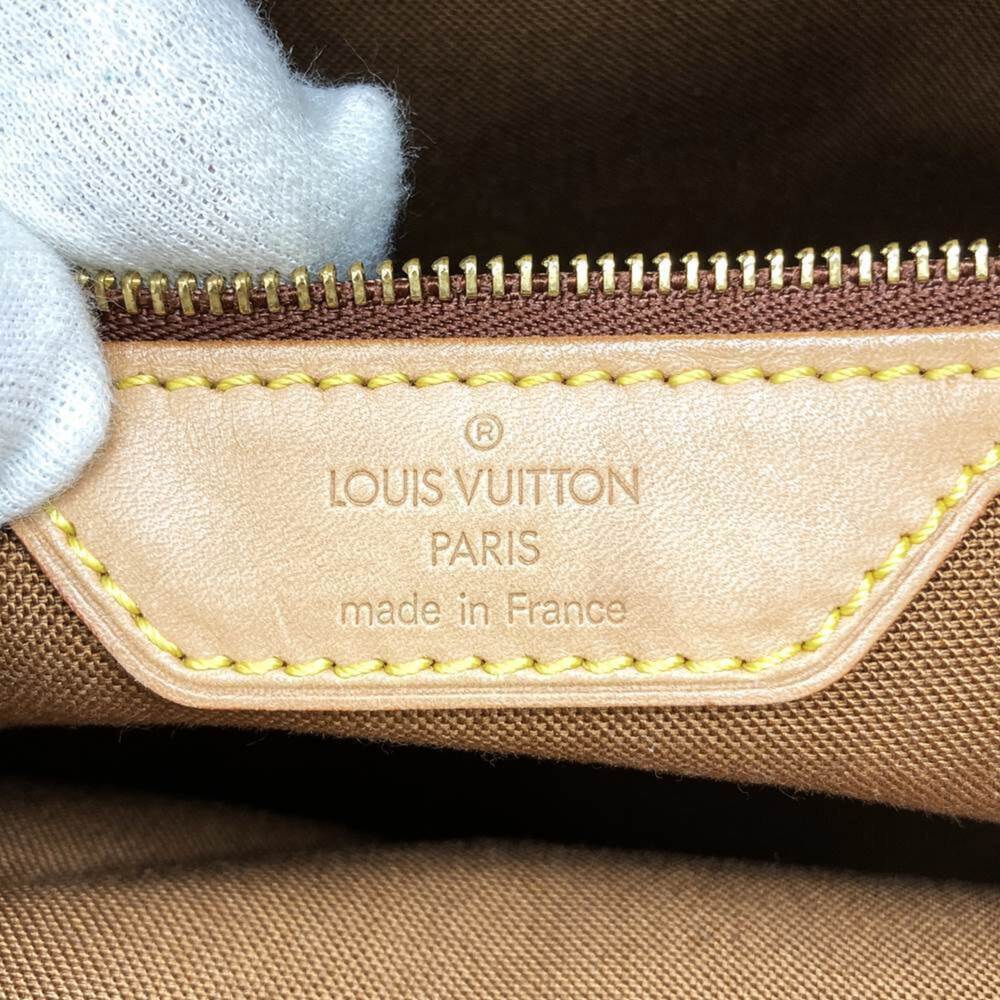 LOUIS VUITTON Authentic Brown Monogram Canvas Tote Bag - Picture 9 of 12